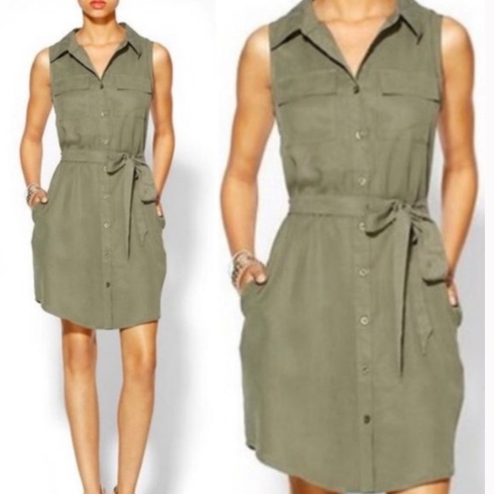 NWT Utility Cargo Shirt Dress